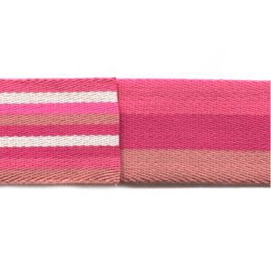 Gurtband 40mm - Streifen Pink/Altrosa