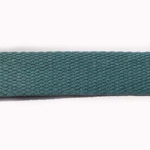 Baumwoll Gurtband uni 24mm - Rauchblau