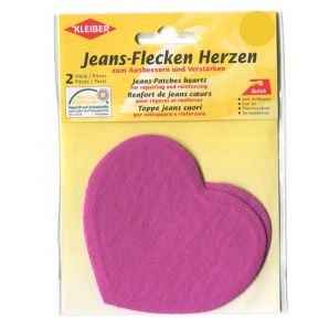 Flicken Jeans Herzen - Pink