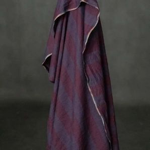 Merchant & Mills Hygge Stripe Linen - Plum/Navy
