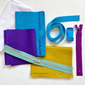 Material Set Gürteltasche - Echino Solids