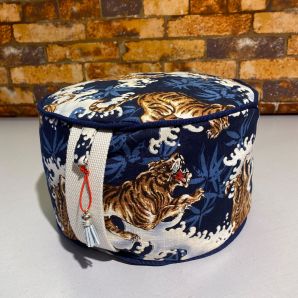 Material Set - Yogakissen Tiger - Blau (inkl. Dinkelspelz)