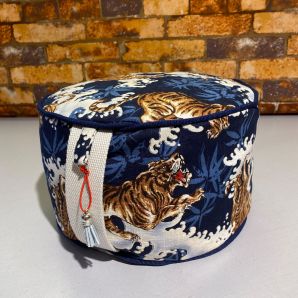 Material Set - Yogakissen Tiger - Blau (inkl. Dinkelspelz)