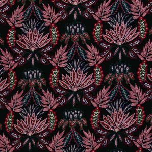 Viskose Medium Indian Ornament by Bienvenido Colorido - Schwarz