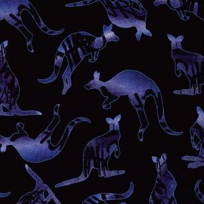 French Terry Kangaroos by Thorsten Berger - Schwarz/Blau