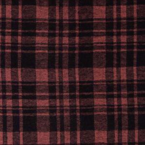 Karo Flanell Jersey - Koralle