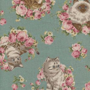 Katze im Rosenglück - Mint