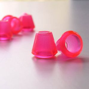 Kordelende 0,5cm - Neonpink