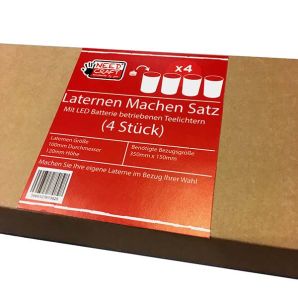 Set: 4 Laternen selber machen