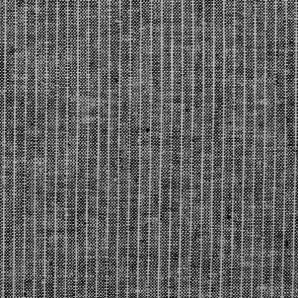 Leinen Baumwolle Streifen - Schwarz