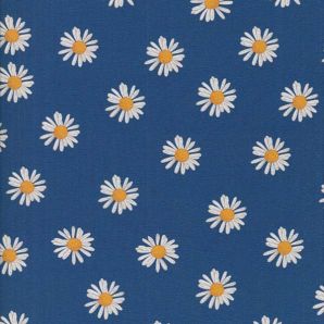 Reststück Jersey Margerite - Mittelblau