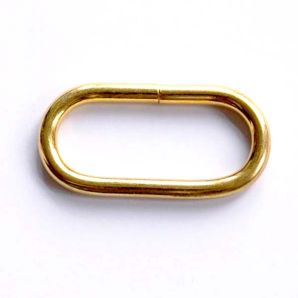 Schnalle oval 3,8cm - Gold glänzend