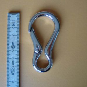 Karabiner rund - Silber glänzend