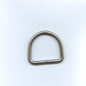 D-Ring groß 3,8cm - Silber matt