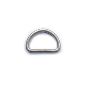 D-Ring 3cm - Hellsilber matt