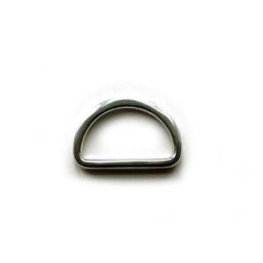 D-Ring flach 1,8cm - Silber glänzend