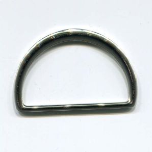 D-Ring flach 3,8cm - Silber glänzend