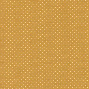 Reststück Popeline Minipünktchen - Ochre
