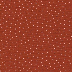 Musselin Dots - Terracotta