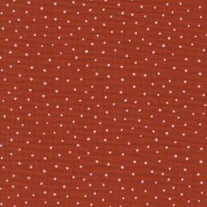Musselin Dots - Terracotta