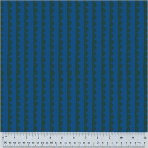 Reststück Night Rainbow Scallop - Blue