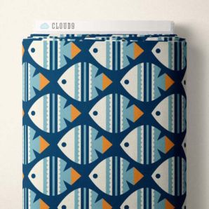 Bio Canvas Ocean Motion Fish by Cloud9 - Blau
