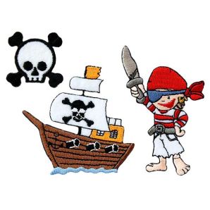 Aufbügler Piraten 3er Set