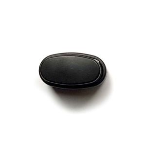 Zwei-Wege Stopper 0,4cm Oval - Schwarz