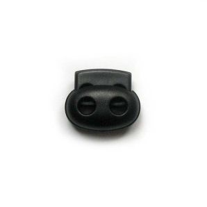 Zwei-Wege Stopper flach 0,5cm - Schwarz