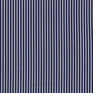 Popeline Stripe - Marineblau