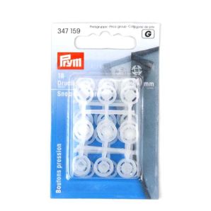 Druckknöpfe - Ø 10mm, transparent