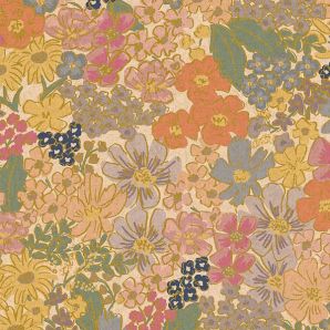 English Rose Mimi Blush Canvas Leinen - Natur Metallic