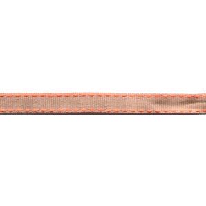 Ripsband gestrichelt 9mm - Neonorange