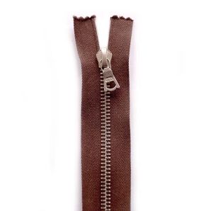 Riri Metallreißverschluss teilbar 30cm - Dunkelbraun
