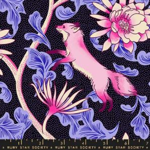 Ruby Star Society Glow Garden Foxes - Black/Pink