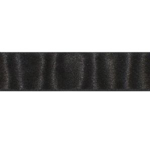 Satinband 25mm - Schwarz