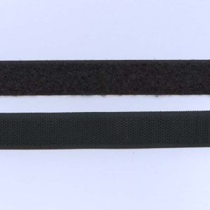 Klettband 20mm - Schwarz