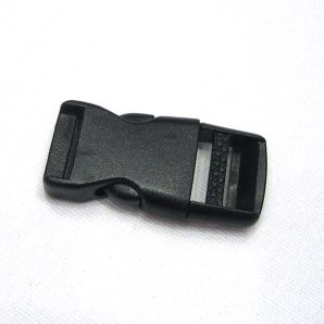 Clipschnalle klein 1,5cm - Schwarz