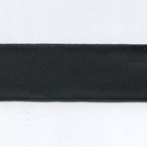 Schrägband 30mm uni - 999 - Schwarz