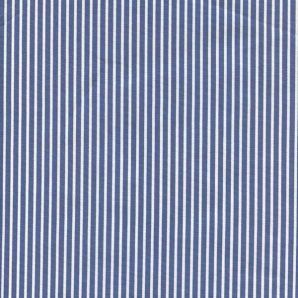 Popeline Stripe - Mittelblau