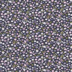 Bio Jersey Streublümchen - Violett/Blau