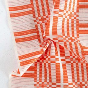 Swedish Holiday Astrid Weave - Red/Offwhite
