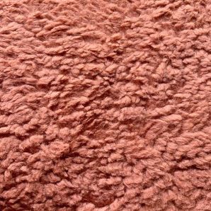 Teddy Plüsch Baumwoll/Polyester - Terracotta