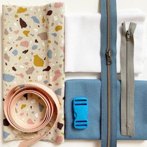 Material Set Gürteltasche - natural Terazzo