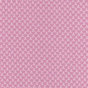Popeline tiny Skulls - Rosa