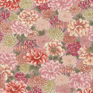 Tokyo Flower - Altrosa / Golddruck