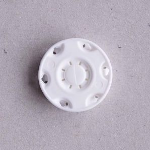 Plastik Druckknopf 23mm - weiß
