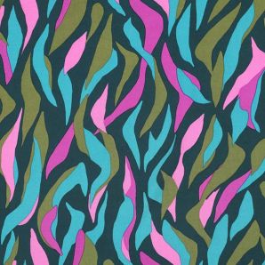 Viskose Heat - Grün/Pink