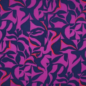 Viskose Swirl - Dunkelblau/Violett