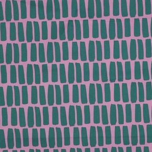 Wachstuch Scandi Stripes - Rosa/Emerald